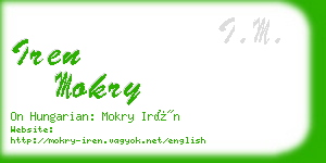 iren mokry business card